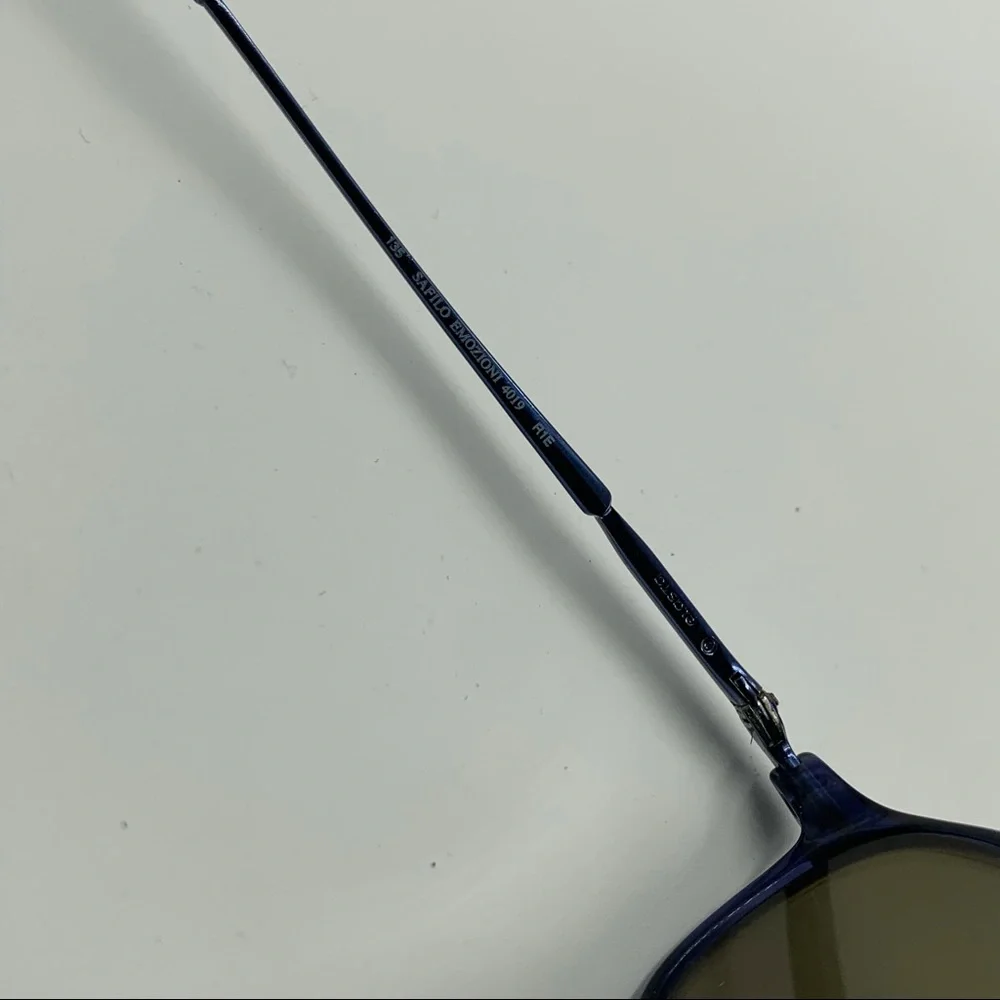 Vintage Safilo Blue Oval Sunglasses Frames